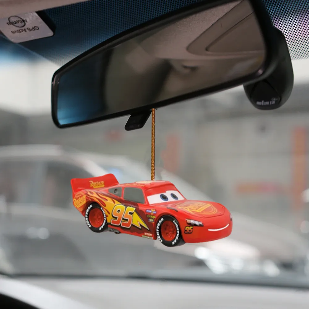 1pcs Disney Cars Anime Figure Cartoon  Christmas Ornaments Acrylic Plane Christmas Tree Pendants Home Car Decor Kids Toy Gifts