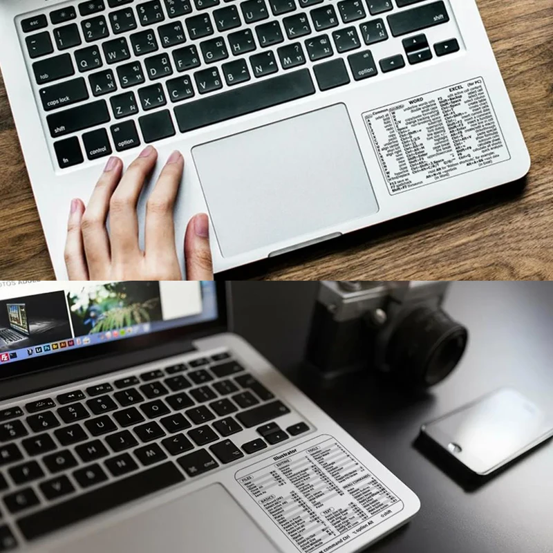 Computer Reference Keyboard Shortcut Sticker Adhesive For Windows PC Laptop Desktop For Lightroom Shortcut For Macbook Shortcut