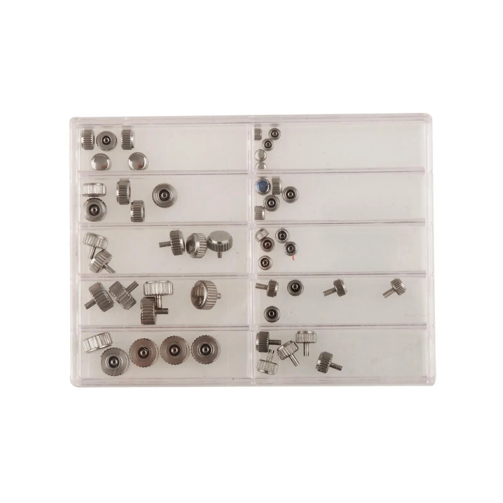 

50 шт. коронок для часов 3,0-7,0 мм из нержавеющей стали, аксессуары для часов