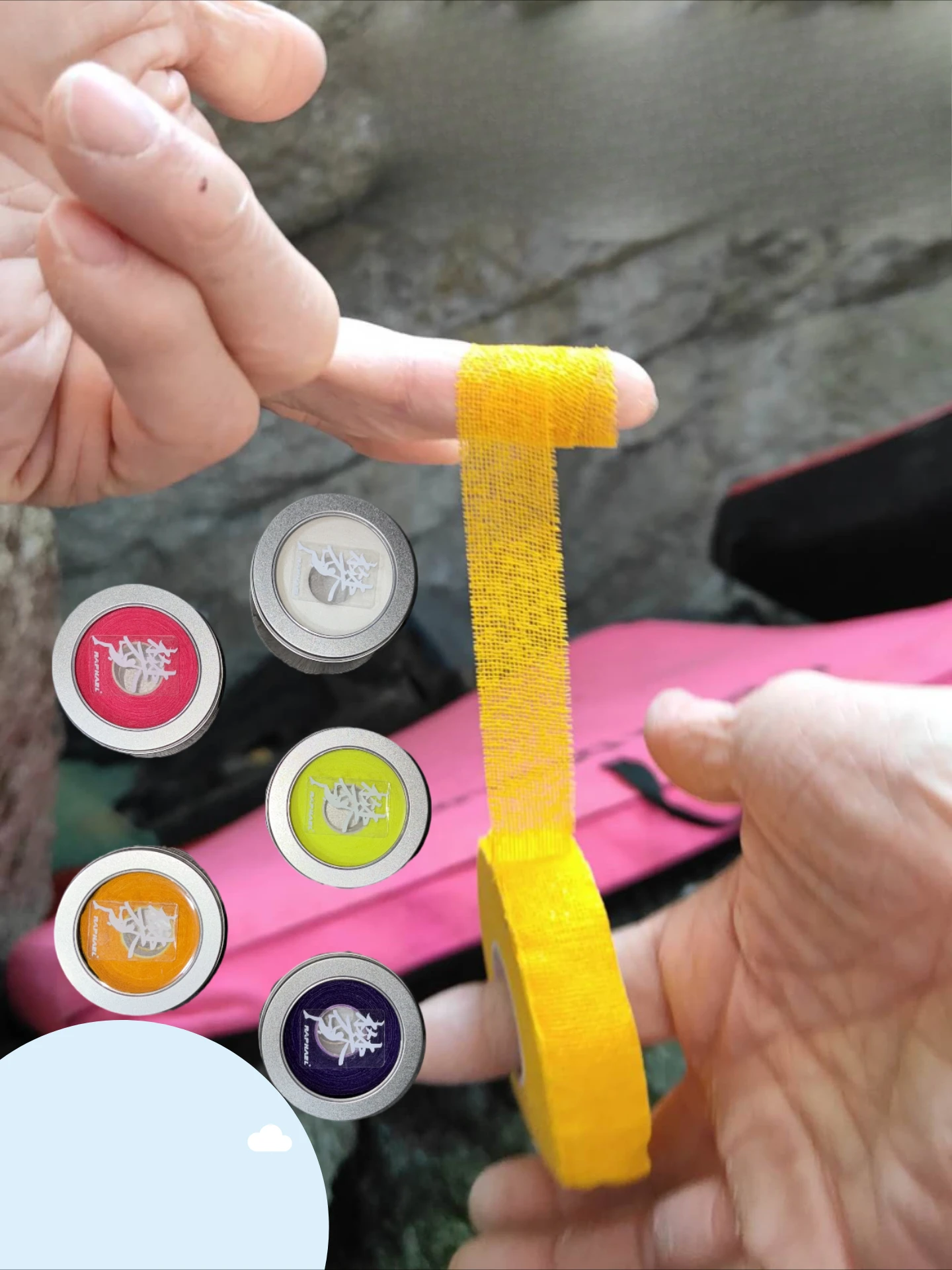 

Finger Tape for Climbing.Breathable Self-Stick Gauze Tape Protects Hands from Blisters,Tears&Abrasions.Perfect for Training