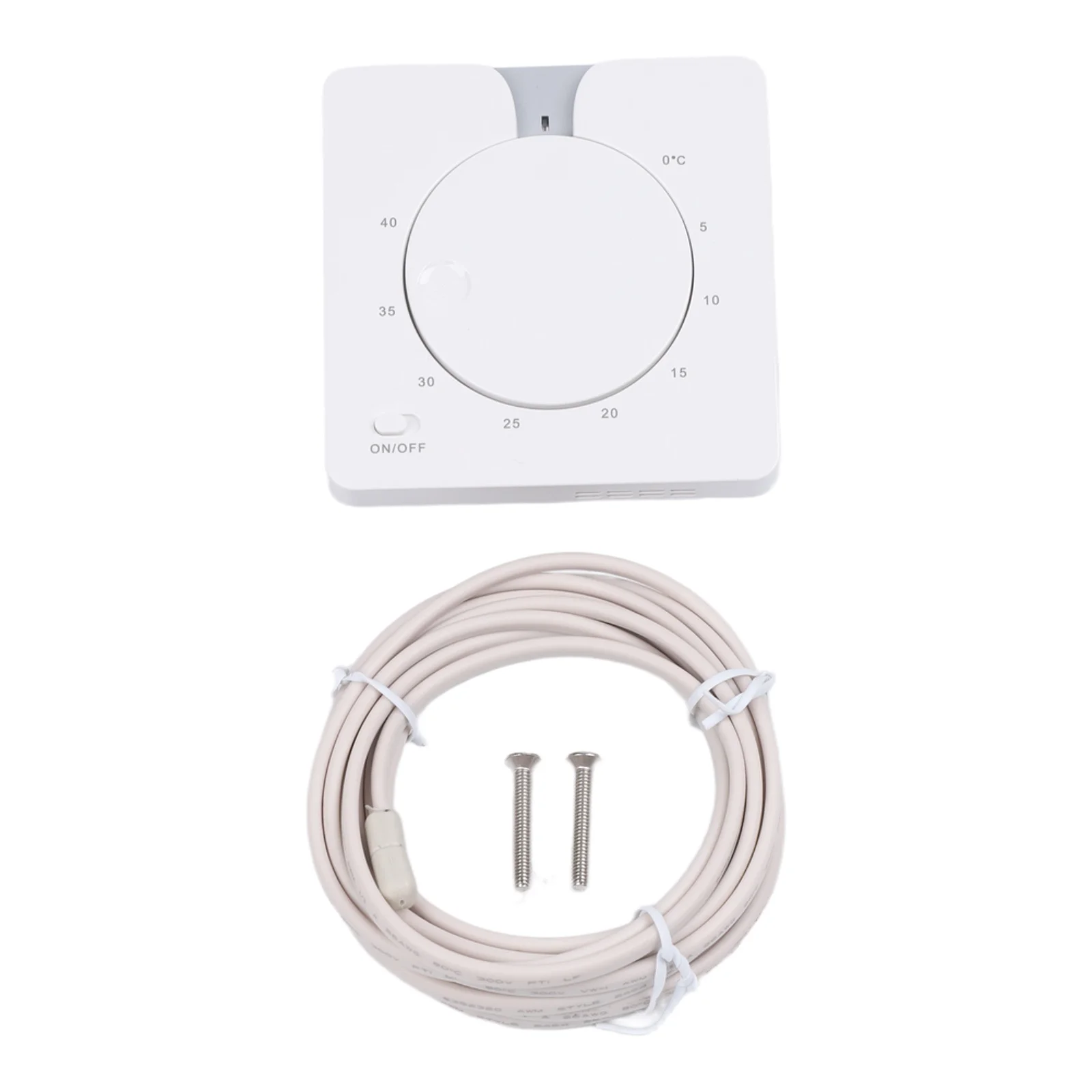 Mechanical Thermostat 16A White Rotary Knob For Electric Floor Heating Temperature Control System Home Improvement Device