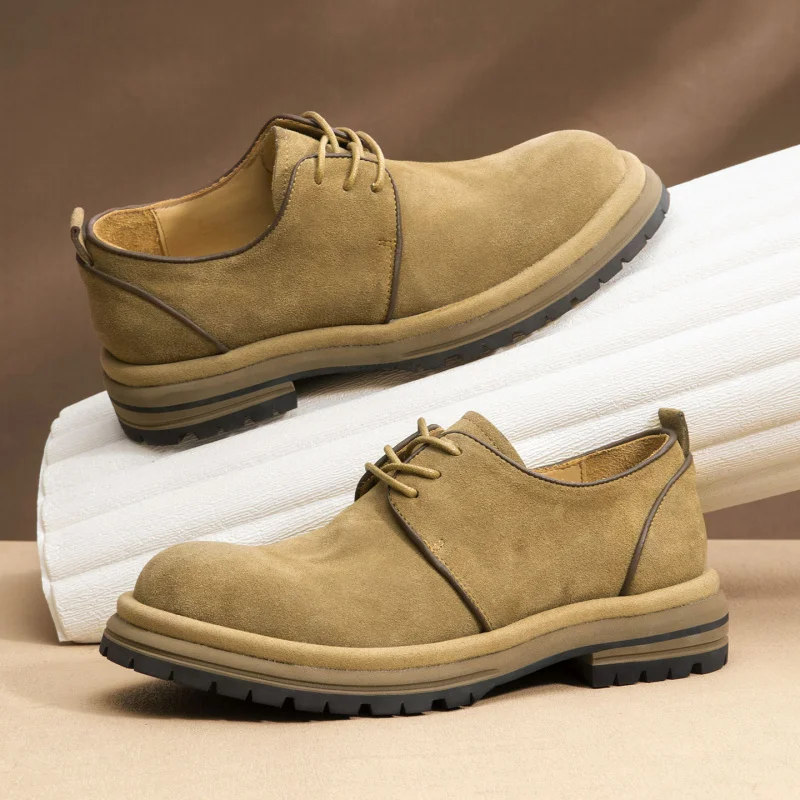 

Men'S Genuine Leather Vintage High Quality Shoes Luxury Classic Man Formal Dress Classic Elegant Italian Black Cowhide Shoe