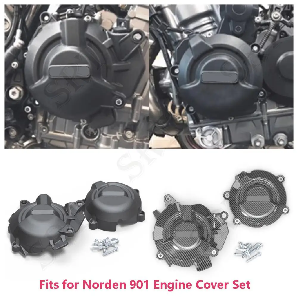 

Fit For Husqvarna 901 Norden Adventure Motorcycle Accessories Engine Protection Cover Set Stator Case Guard Kit 2022-2024