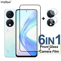 Full Cover Tempered Glass For Honor X7b Screen Protector On Honor X7b Glass Protective Phone Camera Lens Film For Honor X7b X7a