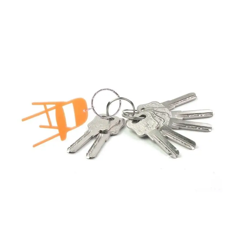 P9FE Acryl Mini Rückenlehne Stuhl Charm Schlüsselanhänger Klappstuhl Schlüsselanhänger Rucksack Charm – Detail 7