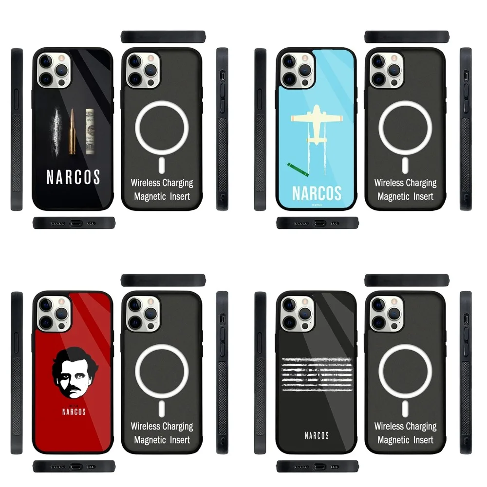 N-Narcos TV Phone Case Strong Magnetic For IPhone 15,14,13,Pro,Max,Plus,11,12,Mini For Magsafe Wireless Charging