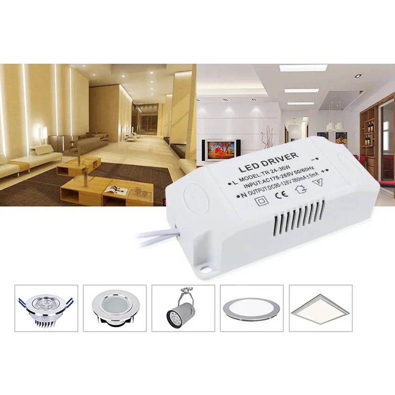 LED Driver Electronic Transformer 12-24W/24-36W/36-50W LED Power Supply Unit Lighting Transformers For LED Lights Driver DC