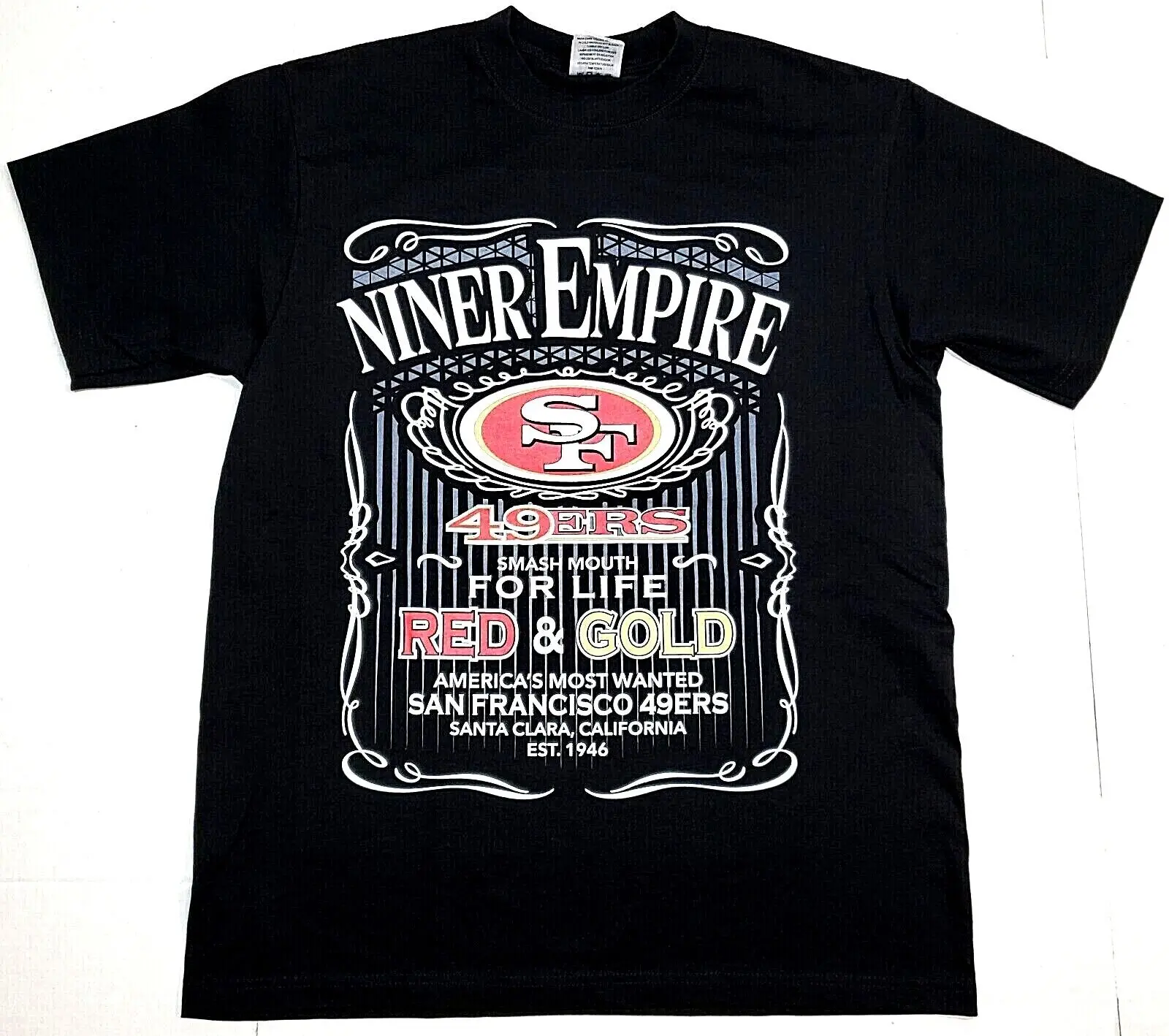 San Francisco T shirt Niners Empire Urban Streetwear Men's Black New