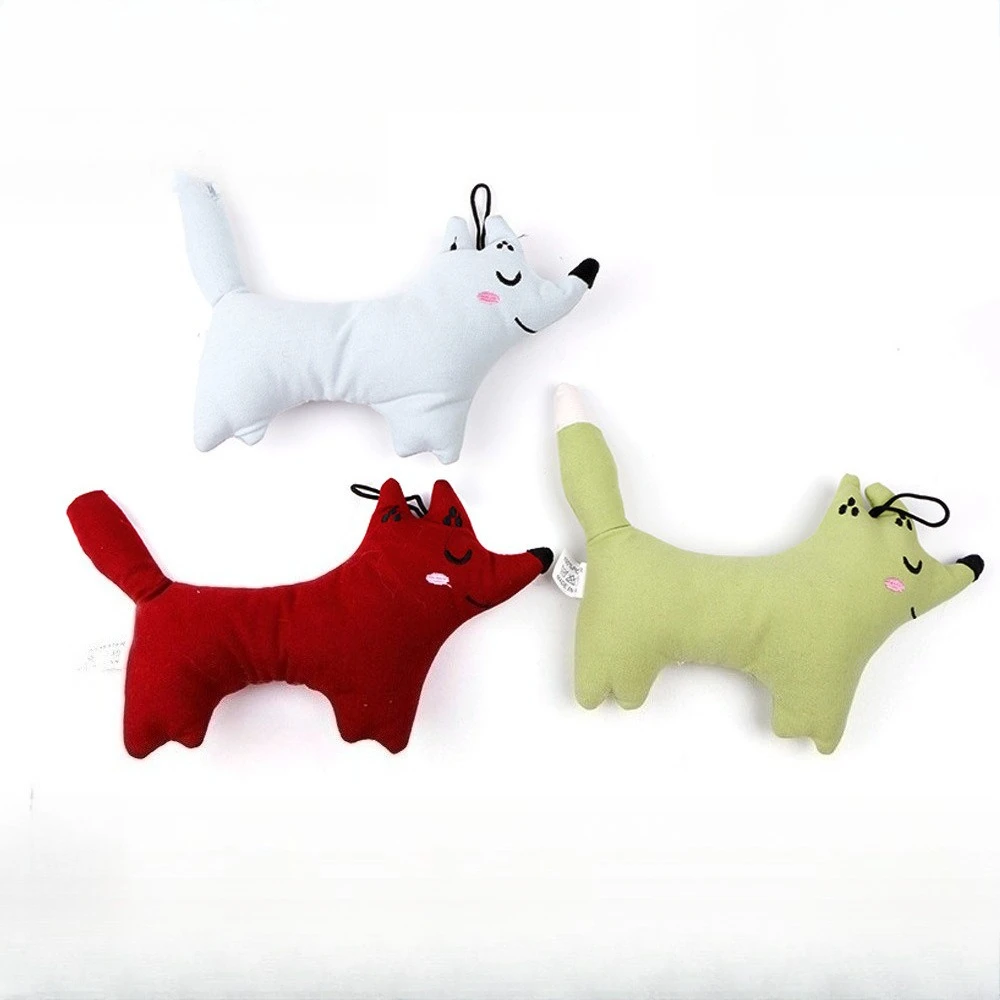

Biting Plush Toy for Dogs Grinding Teeth Bite-resistant Cute Fox Pet Toy Supplies Cat Accessories Pet Products