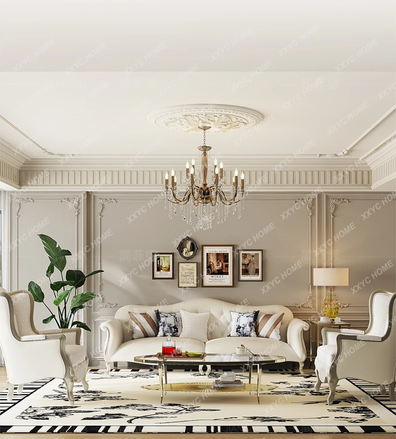 

WWAican Light Роскошный кожаный диван премиум-класса для гостиной, первый слой из воловьей кожи, диван из массива дерева, комбинация прямых рядов