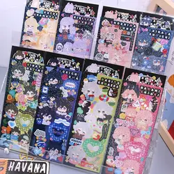 Danganronpa Trigger Happy Havoc Star Film Gudetama Stickers Nagito Komaeda Stationery Sticker Kokichi Oma School Supplies Girl