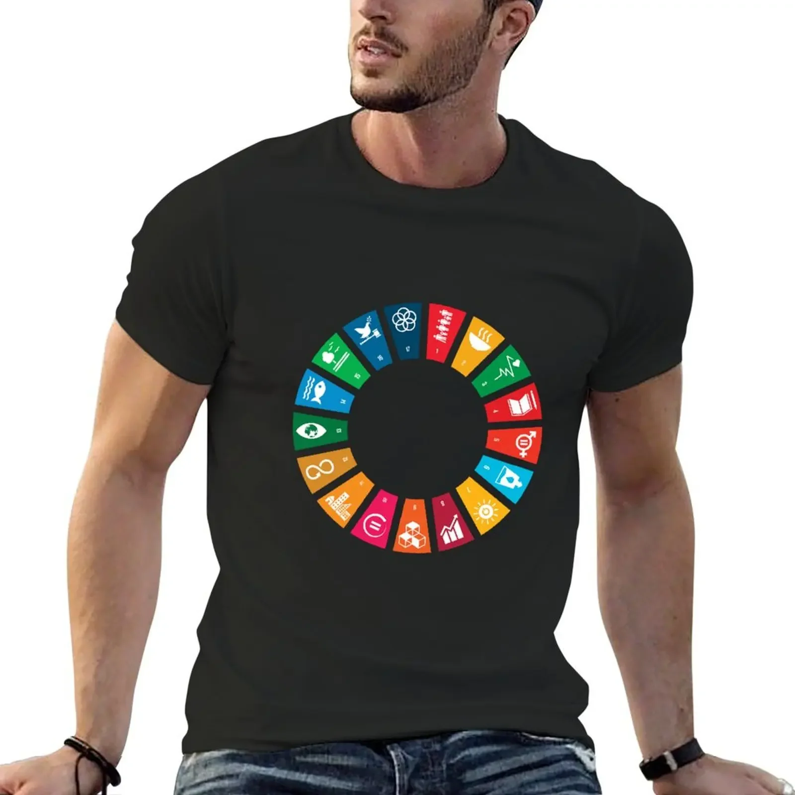 

UN SDGs UN Global Goals Logo United Nations Sustainable Development Goals 2030 Sticker Copy T-Shirt