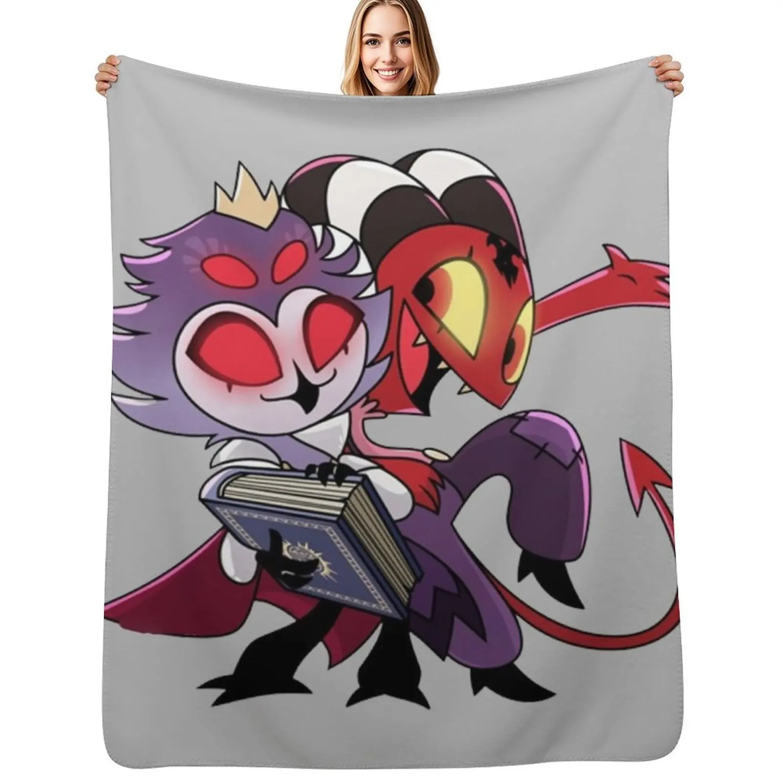 

Helluva Boss - Stolas Throw Blanket Warm Throw Blanket Gift for Anniversary
