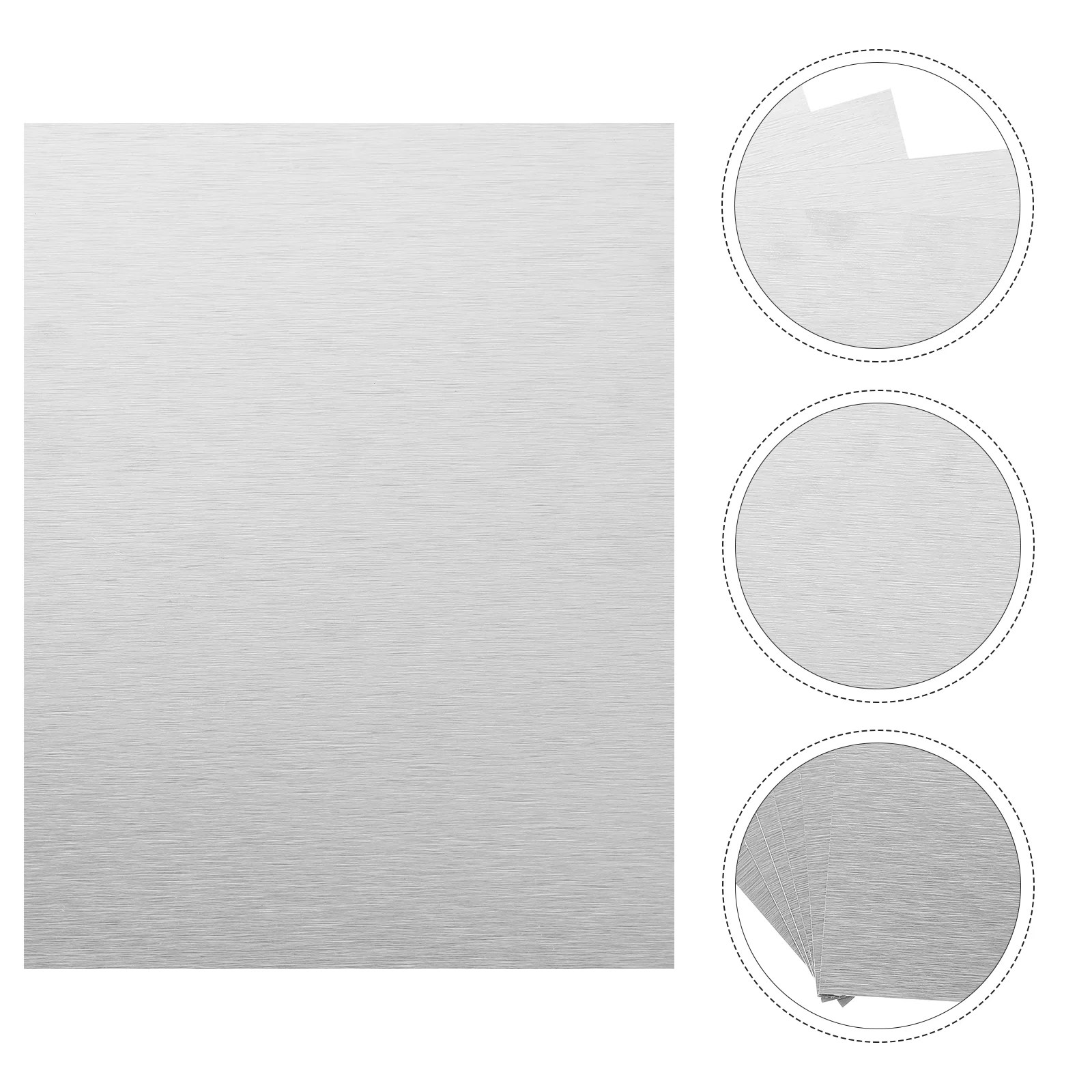 Sublimação Em Branco Folha De Alumínio Para Poster, Photo Sign Simulation, Metal Board Material, 6 Pcs
