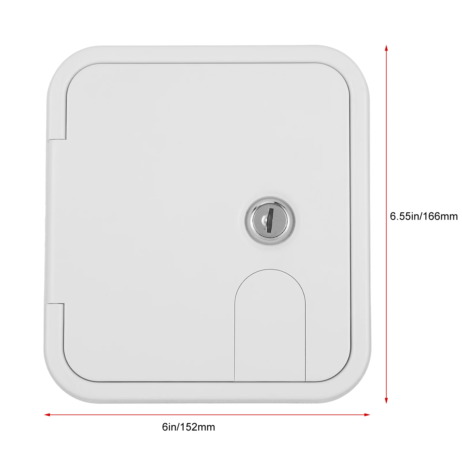 Ingresso acqua per camper SquareShape con porta di riempimento a pressione per accendisigari con serratura per rimorchio per portello Camper Camper Accessori per camper