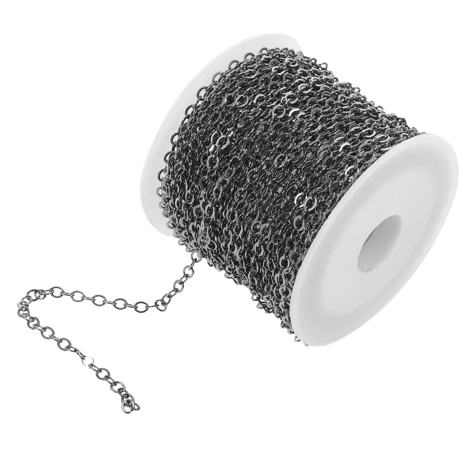 

1-рулонная медная крестовая цепочка, сделай сам, изготовление ювелирных изделий, звеньевая цепочка для ожерелья, браслетов, сумка через плечо, аксессуар для одежды