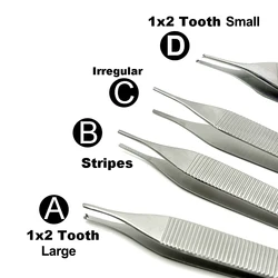 Dental Tissue Tweezer Dental Forcep Extraction Hemostat 1*2 Tweezer Home Organization Forceps Dressing Forceps