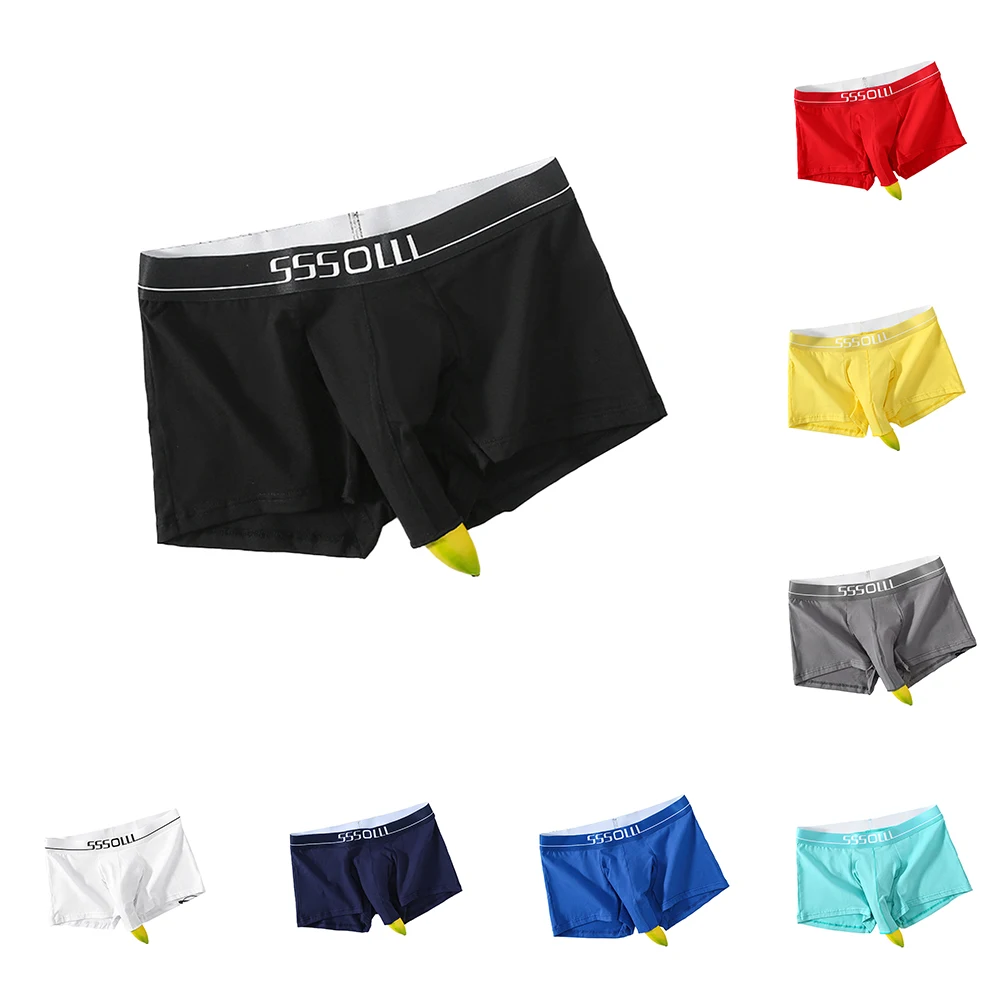 Elephant Nose Briefs Underwear Mans Pouch Underpants  Cotton Ultra-Soft Shorts Plus Size Seamless Shorts Trunks Lingerie