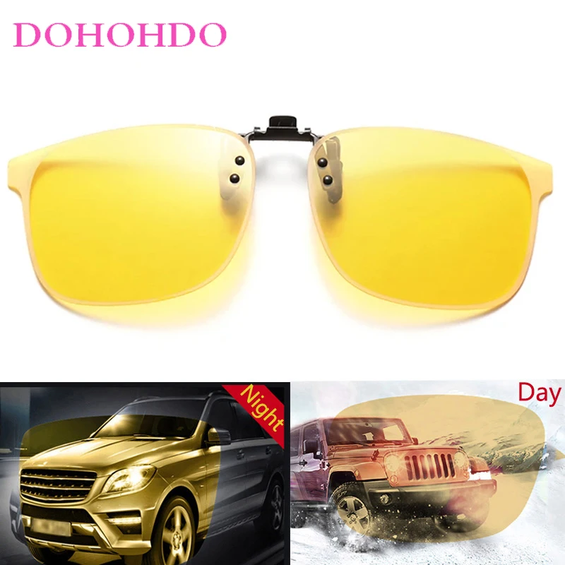 

Outdoor Sports Clip-On Sunglasses Men Classic Brand Designer Driving Eyewear Night Vision Goggles Anti-Glare Glasses Women UV400