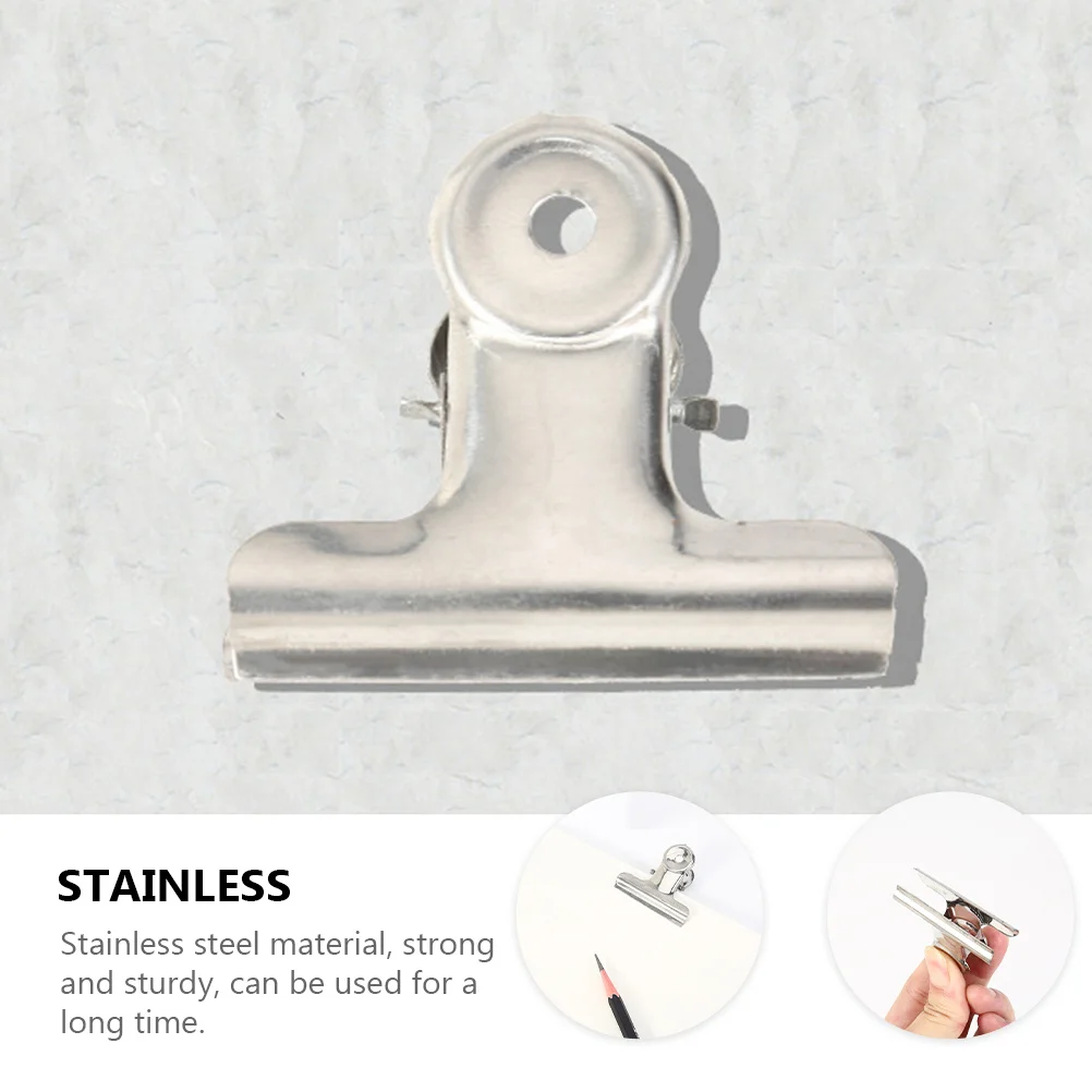 

5pcs Stainless Steel Drawing Board Clips Sketch Clamps For Office Home School Art Supplies Painting Fixing Tools Metal