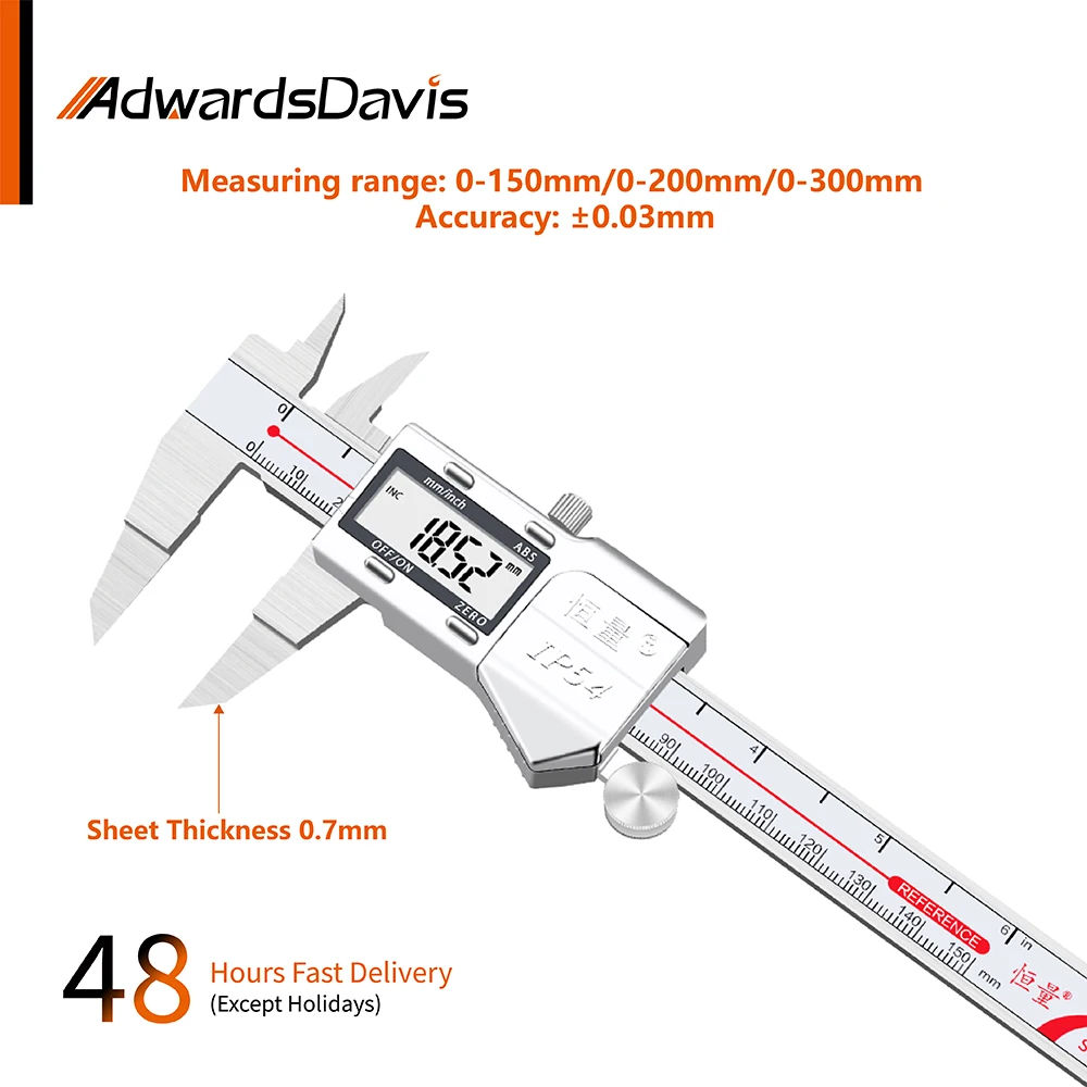 

Metric Imperial High Precision Flakes Digital Calipers 0-150mm 0-200mm 0-300mm 4CR13 Stainless Steel Industrial Measuring Tools