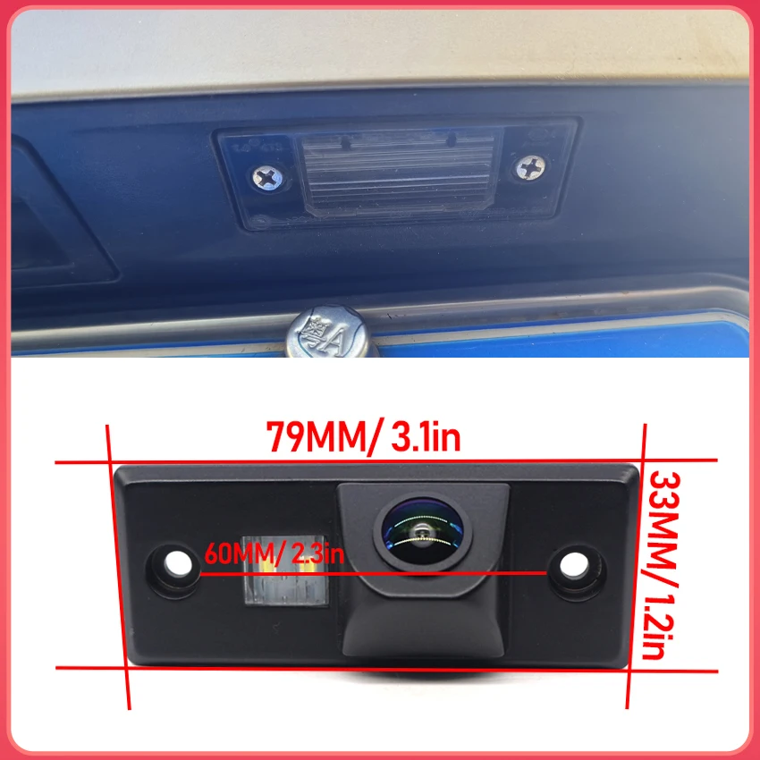 HD 1080x720P Car Rear View Camera For Volkswagen For VW Multivan Touran Transporter Car Rear Camera Bracket License Plate Light