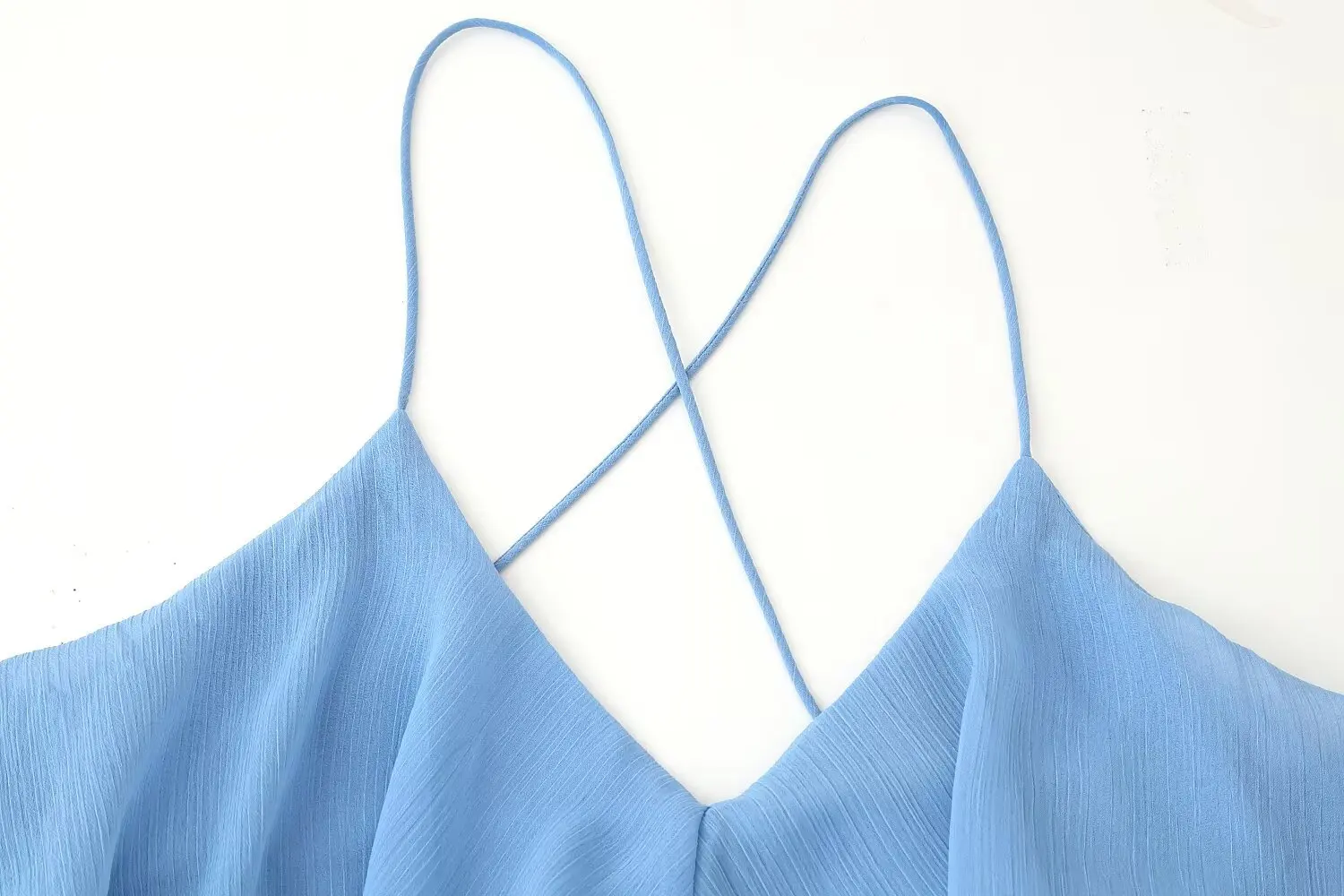 Kondala feminino outono elegante vestido azul com decote em v babado em camadas vestido longo 2025 nova primavera verão moda romântico vestido de férias