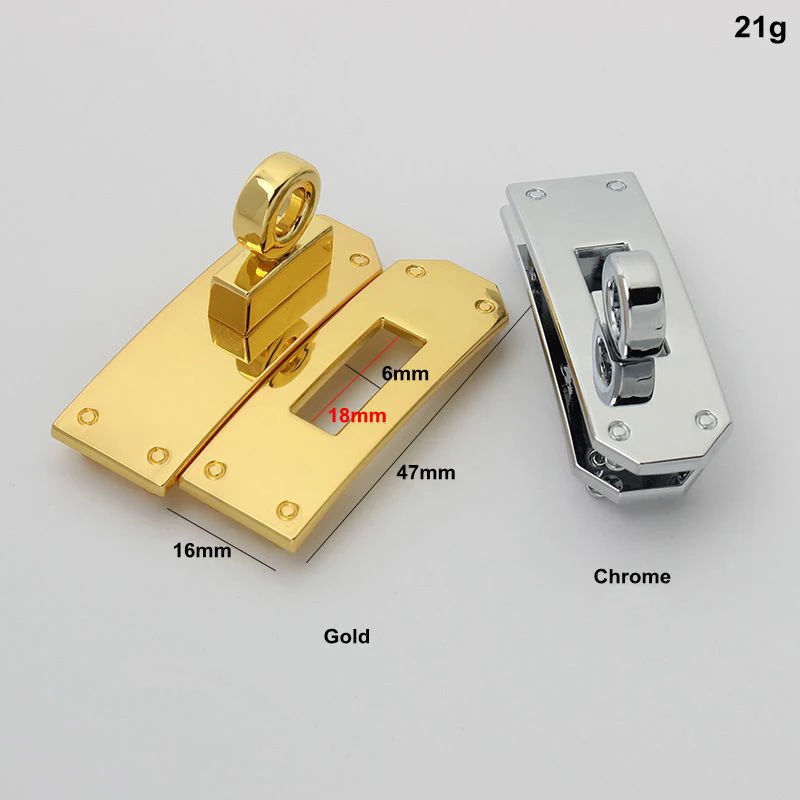 Fashion Bag Lock Clasp Metal Bag Lcok Sets For Handbag Purse Tote Closures Snap Clasps DIY Craft Hardware Case Bag Accessories