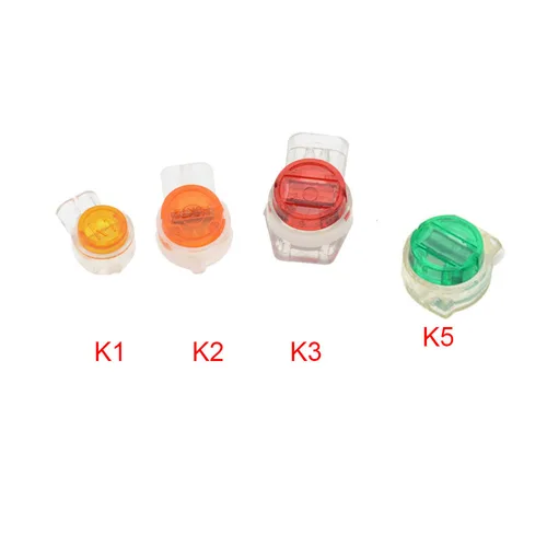 커넥터 압착 연결 단자, 방수 와이어링 이더넷 케이블, 전화 코드 단자, K1 K2 K3 K5 커넥터, 50 개 