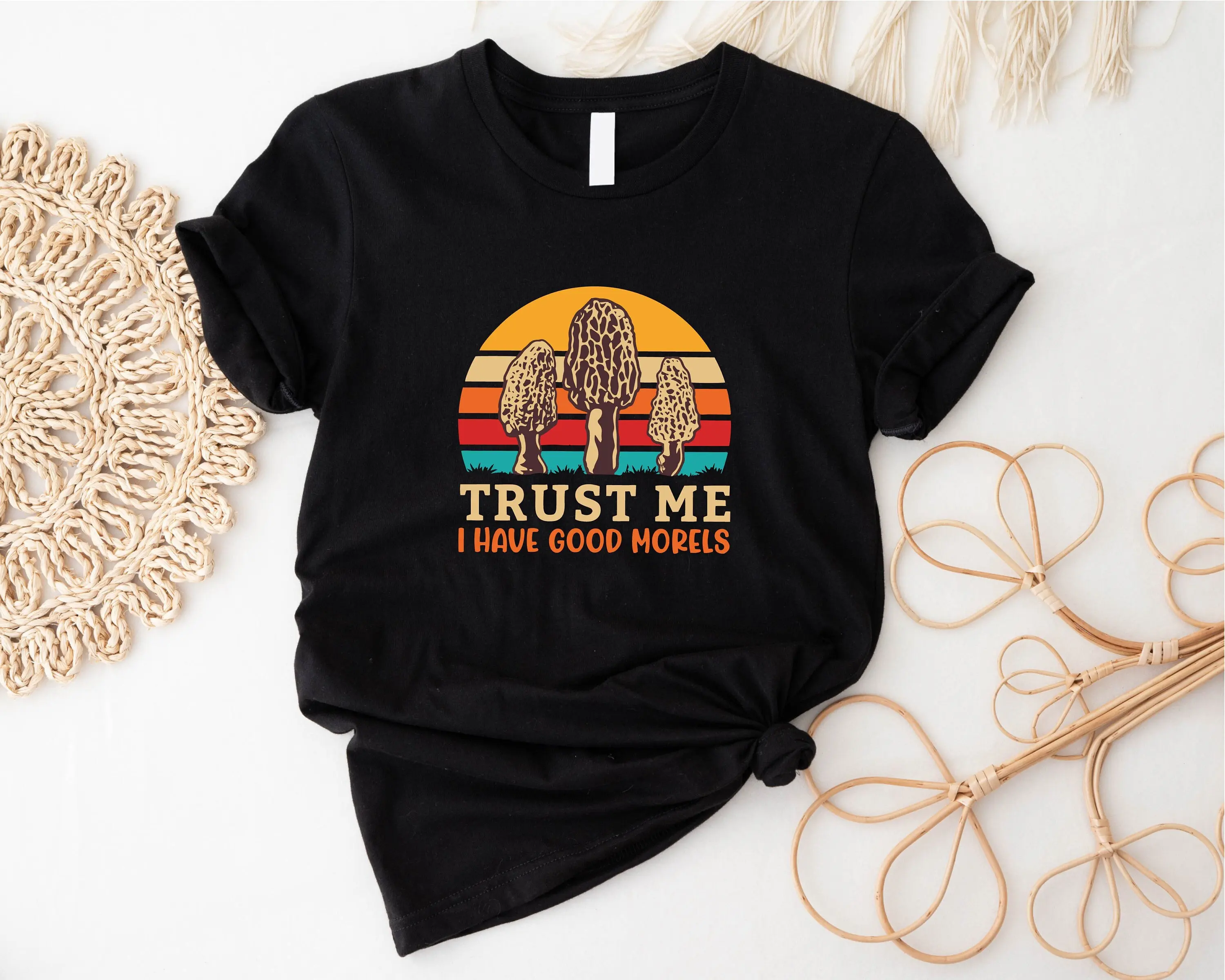 Trust Me I Have Good Morels T Shirt Morel Mushroom Hunting Cottagecore Goblincore