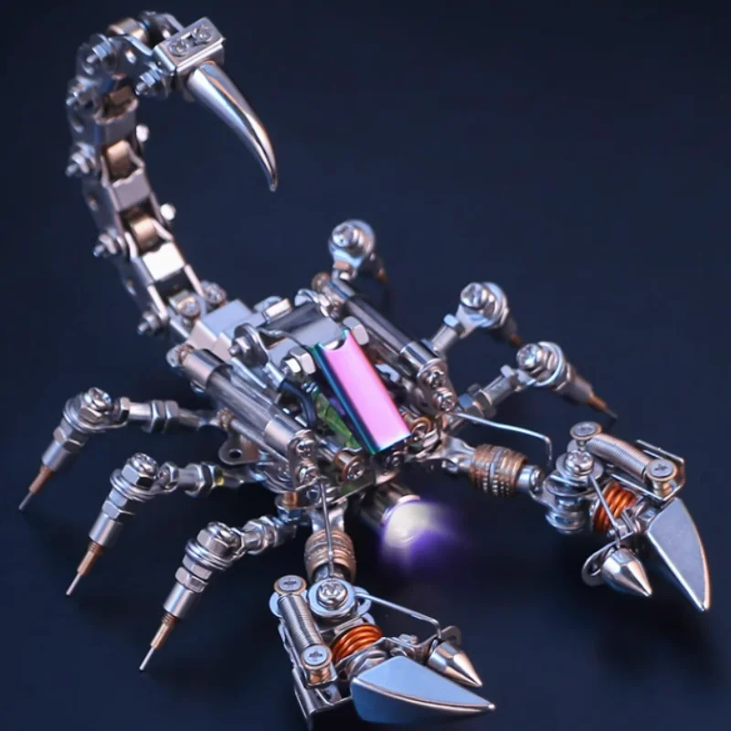 373pcs Digital Scorpion Metal Assembly Toy Metal Jigsaw Diy Assembly Kit Steampunk Insects 3D Puzzle Model Toys Festival Gift