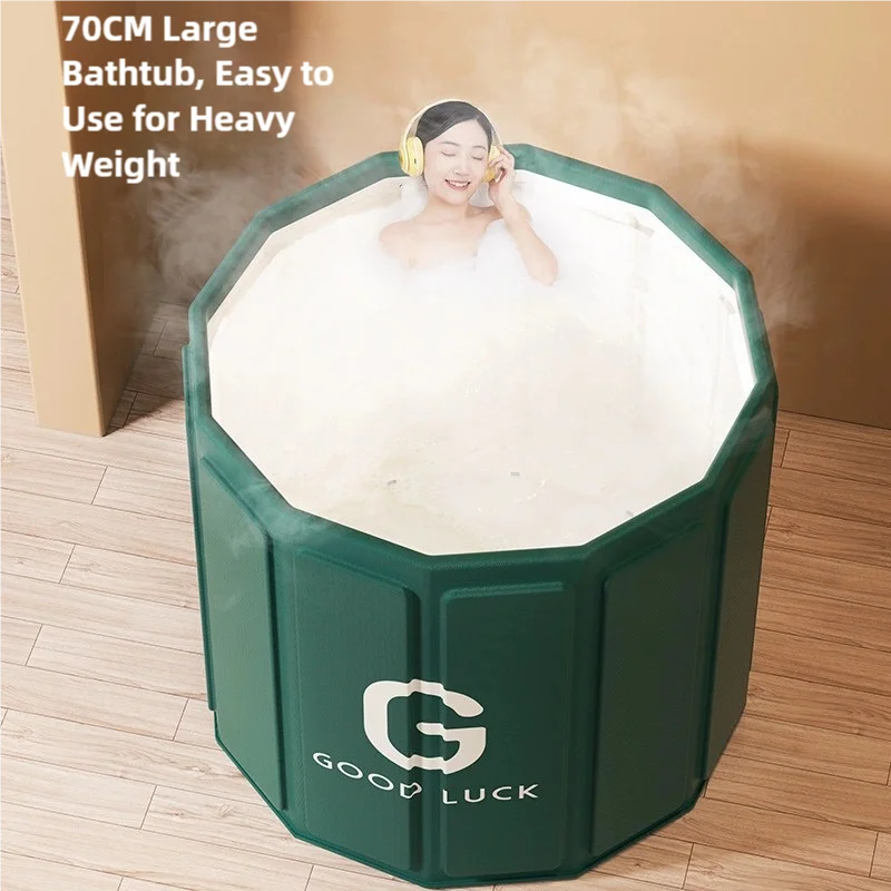 Bathing Tub for Adults, Foldable Bath Tub for Home use, Full Bbody Bath Tub, Shower Basin, Free Installation Ice bathtub