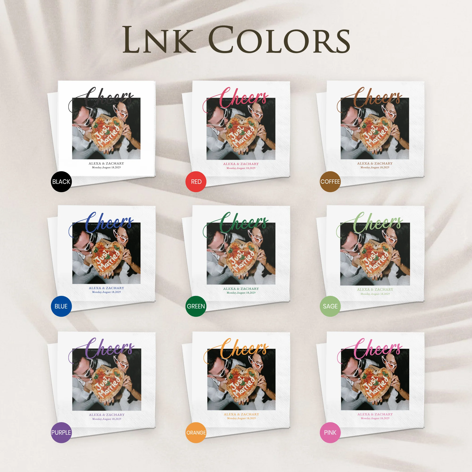 Custom Napkins 3 Ply Personalized Cocktail Napkins Photo Disposable Paper Napkins For Birthday Anniversary Party Decoration - view 3