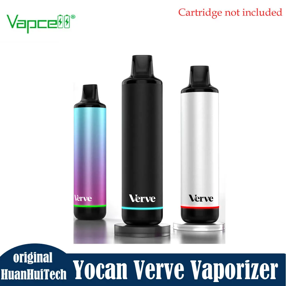 

1-5 шт. оригинальный Yocan Verve Vape Pen 450 мАч аккумулятор с переменным напряжением 2,6 В-3,8 В 510 резьбовой испаритель для масляного картриджа 510