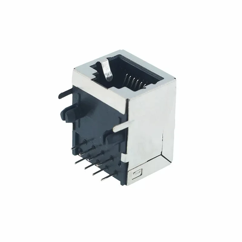 RJ45 Network Socket 18.3MM 58 8P8C Shielded Full Plastic Half Cover Network Cable Socket Full Copper
