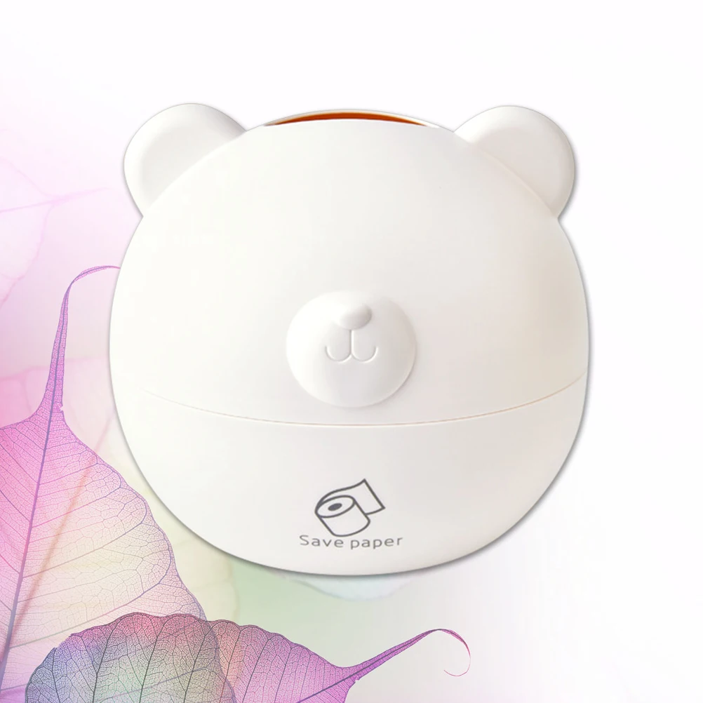 

Cute Bear Tissue Box Cartoon Paper Holder Creative Design Easy Replacement Home Office Use Tissue Case Household