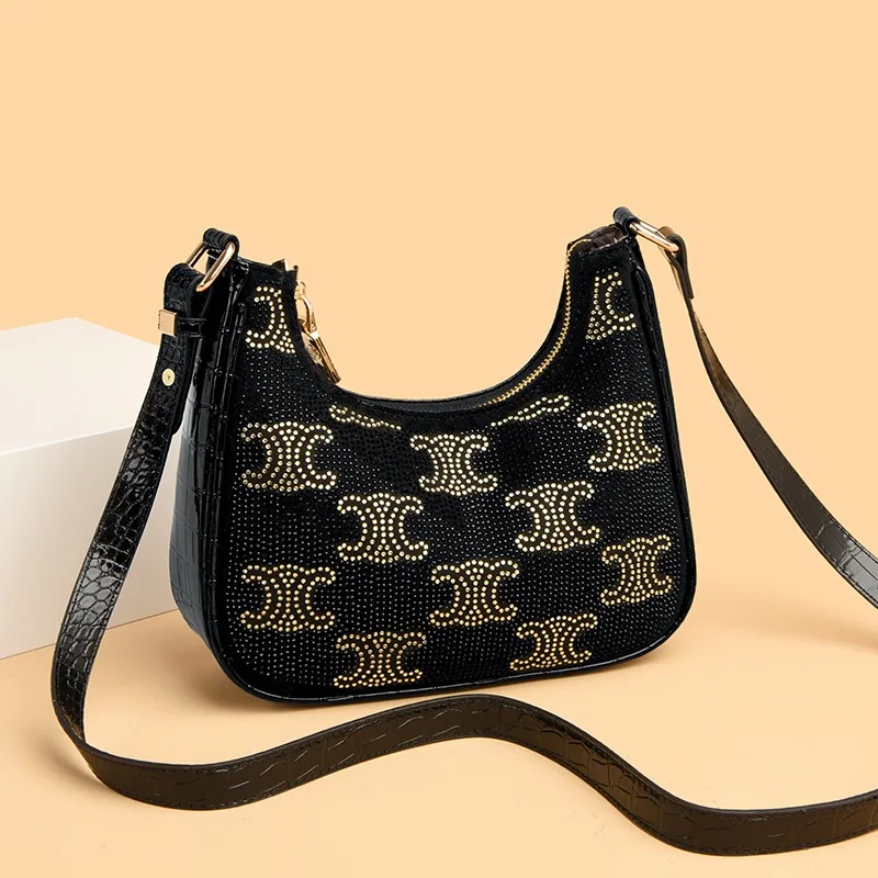 حقيبة يد نسائية فاخرة وحصرية فاخرة وحقيبة كروس جلدية عتيقة حقيبة كتف راقية