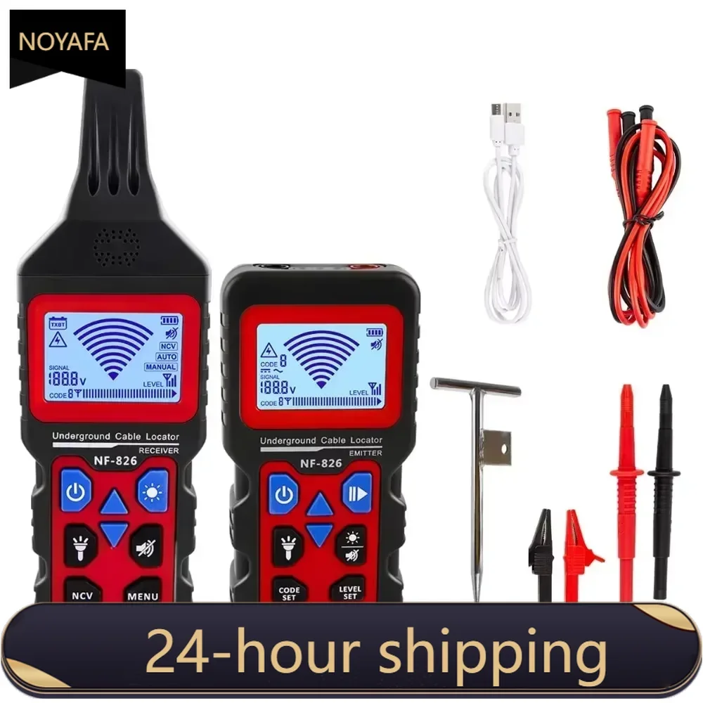 

NOYAFA NF-826 Underground Cable Tester Locator Wire Tracker Detection Wall Electrical Lines Water and Gas Supply Pipeline Path