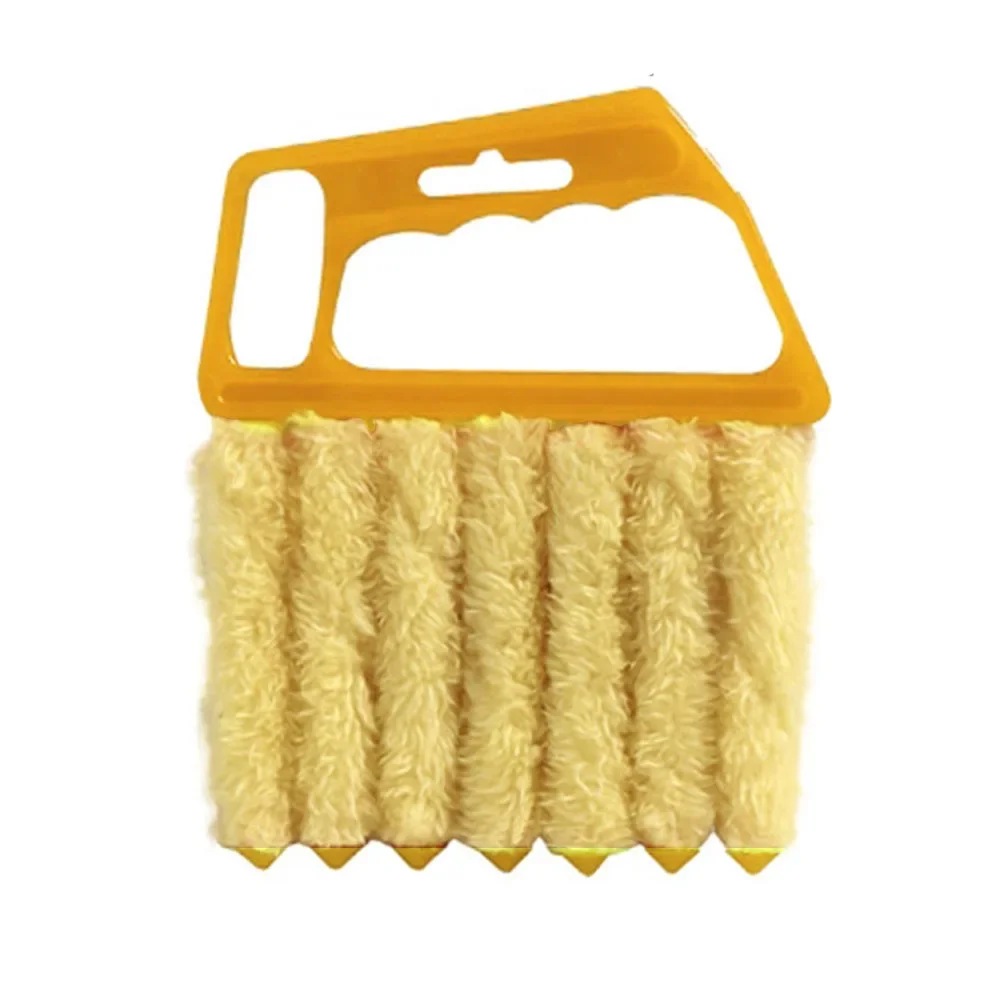 Shutter Cleaning Brush Clean Brush Home Organization Yellow Detachable Cleaning Duster Brush Long-lasting Usage Plastic Material