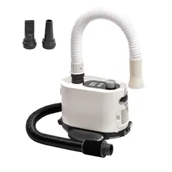 Dog Hair Dryer Pet Hair Dryer Dog Pet Grooming Dryer Blower,Less Noise with Hard Soft Double Hose,Dog Blow Dryer for Washing