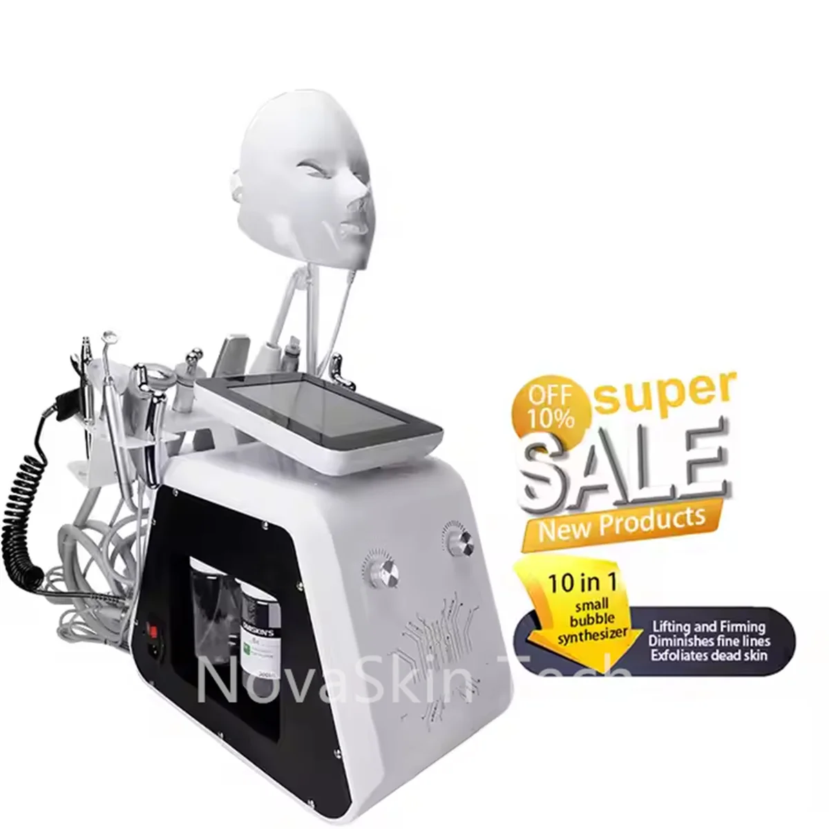 2025 New Multi-Function 9 in 1Facial Care Skin Deep Cleaning Hydra Whitening Exfoliating Firming Skin Oxygen Jet Beauty Machine