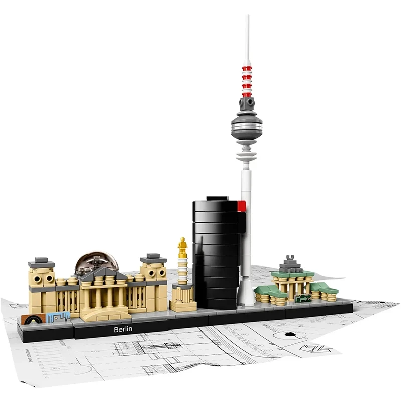 Architecture Set San Francisco New York Pairs Dubai City Skyline Building Blocks Tokyo Shanghai Singapore Construction Brick Toy image 6