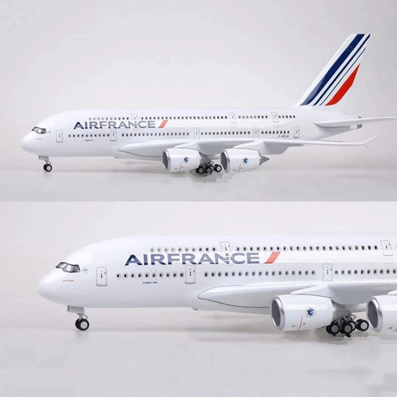 

1:130 Scale Airplane Models Air France Airlines Airbus 380 Metal Planes Model Kits Display Diecast Aircraft for toy Collection a