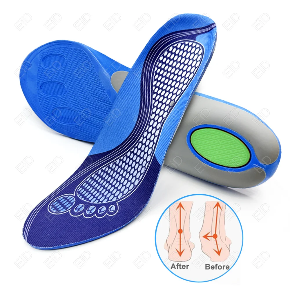 High-grade Sport Insoles for Shoes Sole Shock Absorption Cushion Running Arch Support Pads for Feet Man Women Orthopedic Insole