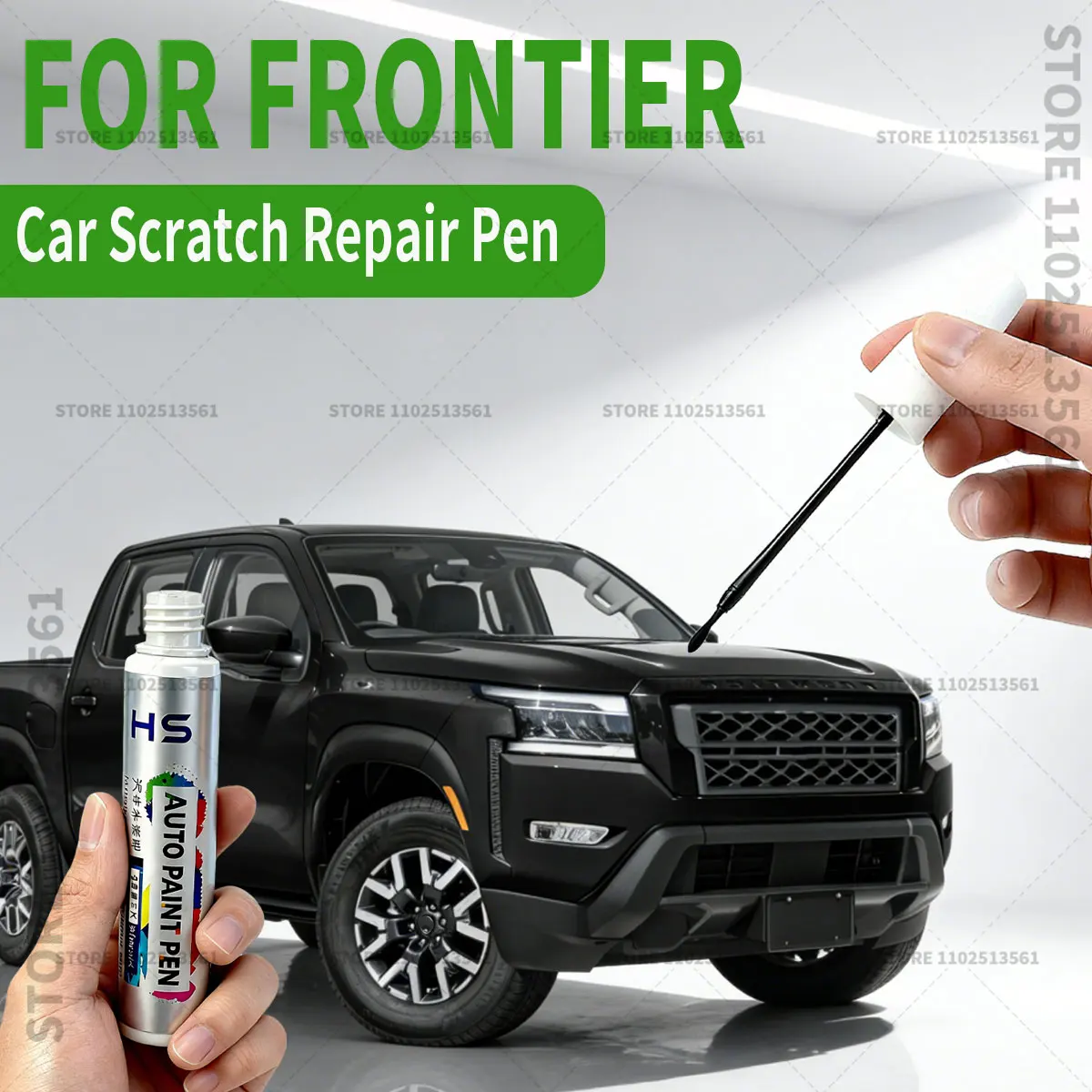 

Карандаш для ремонта краски Nissan Frontier, средство для удаления царапин, аксессуары для автомобиля, черный, темно-синий, серый, серебристый, тактический зеленый, красный