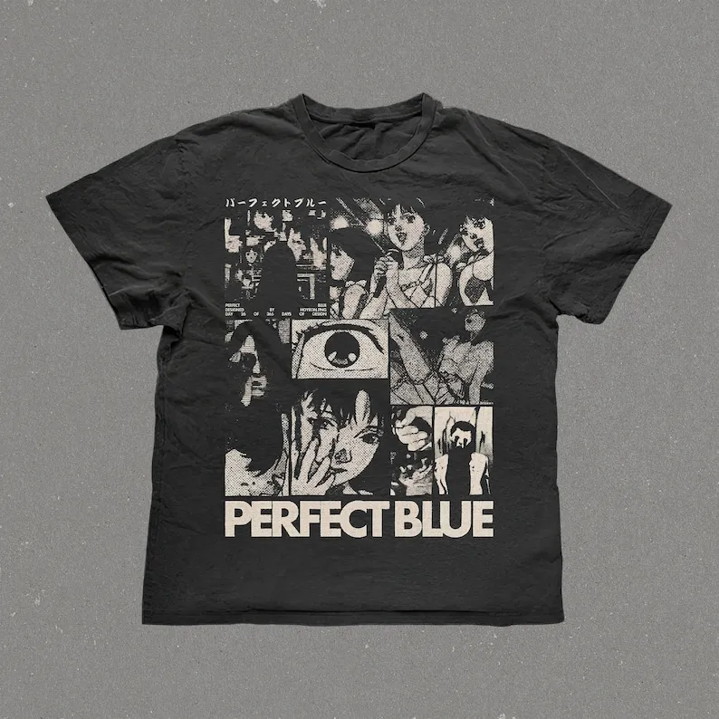 

Perfect Blue Shirt Mima Kirigoe Tee 90s Anime Merch Perfect Blue Vintage Unisex Anime TShirt