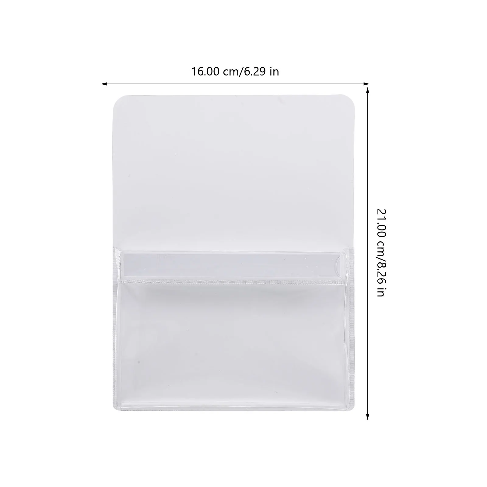 2 Buah Tempat Pena Magnetik Tas File PVC Transparan Portabel Ringan untuk Organizer Papan Tulis Kantor Multifungsi