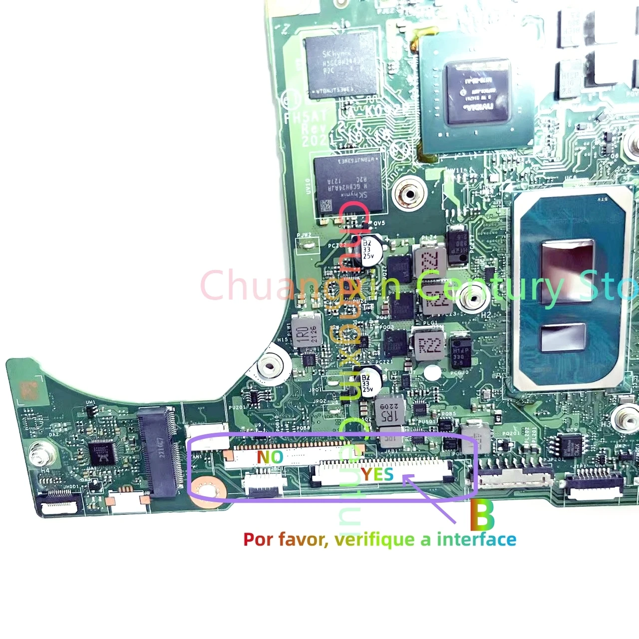 Imagem -02 - Placa-mãe Portátil para Acer Aspire Fh5at La-k092p Av1551 A315-56 A515-56g i5 I711th Cpu Gpu: Mx350 2g 100 Testado ok