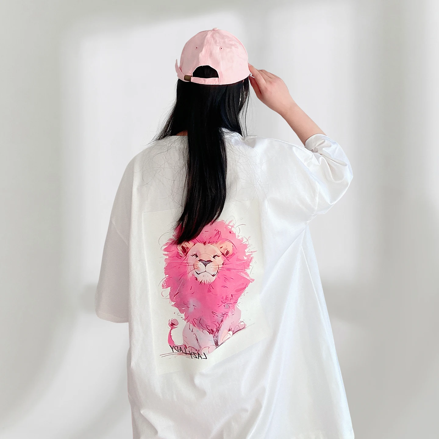 

Loose Oversize Women's T-shirt Long Length Cover Butt Short Sleeve Korean Style Cotton Material Summer Fashion Youthful