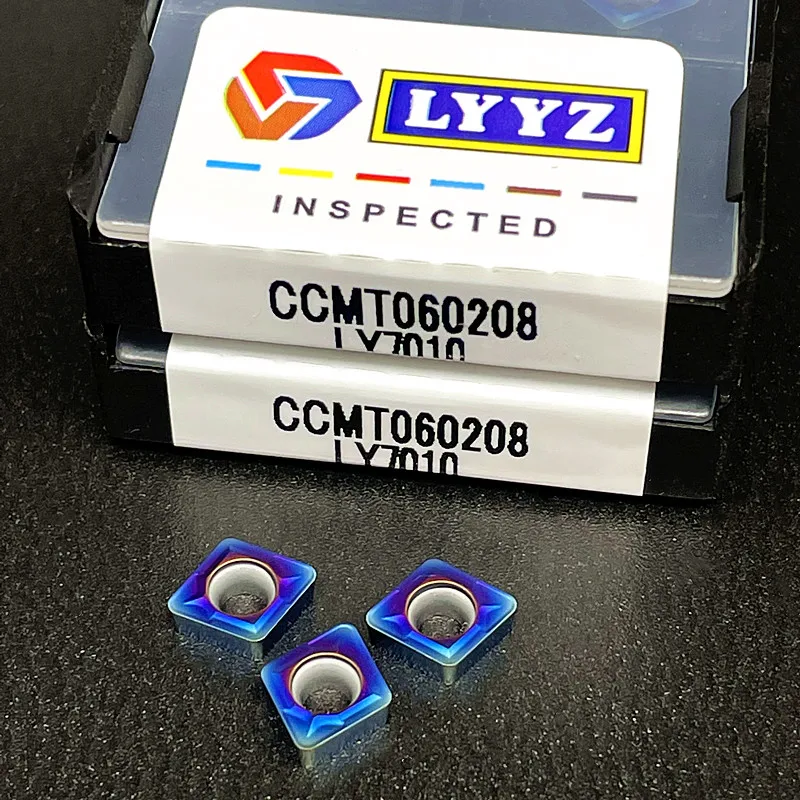 Высококачественный CCMT 060204   CCMT 060208   внутренний токарный инструмент, режущий инструмент из цементированного карбида нано синий.